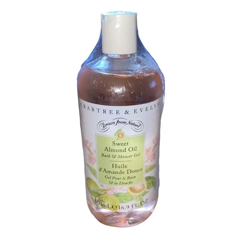 Crabtree & Evelyn Sweet Almond Oil Bath & Shower Gel 16.9 fl oz NWTs
